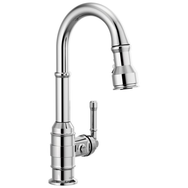 Delta Broderick Single Handle Pull-Down Bar/Prep Faucet 9990-DST